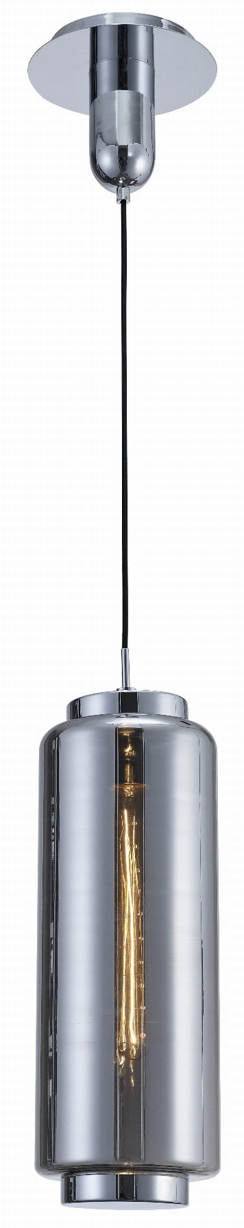 Darmowa Dostawa - Lampa wisząca 1x40 W chrom-grafitowa Mantra Jarras 6197