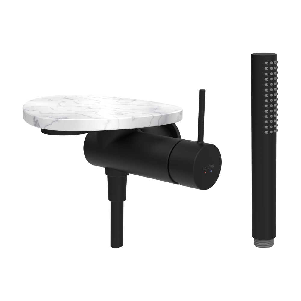 Darmowa Dostawa - Bateria prysznicowa podtynkowa biała-czarna Laufen Ada HF506755515060