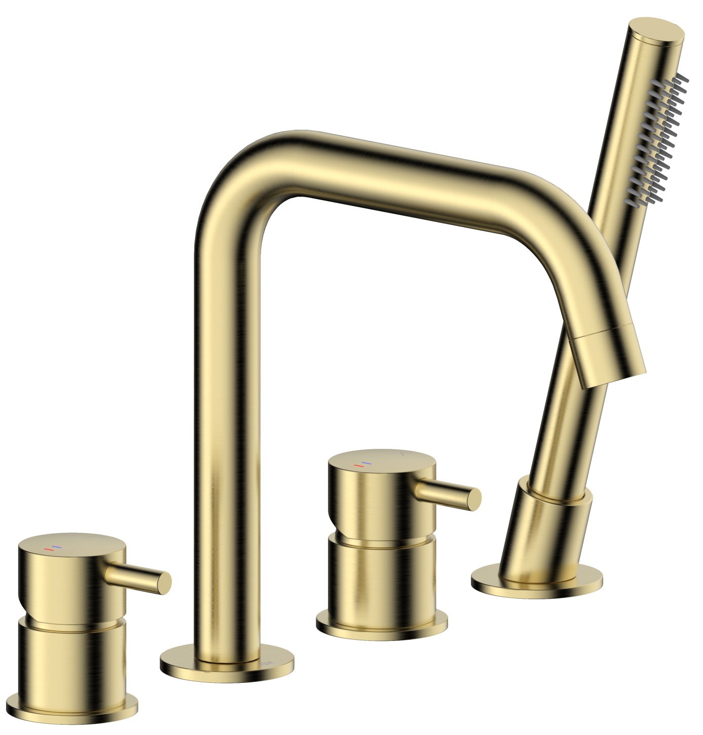 Darmowa Dostawa - Bateria wannowo-prysznicowa nawannowa złota KFA Armatura Moza Gold 503521031