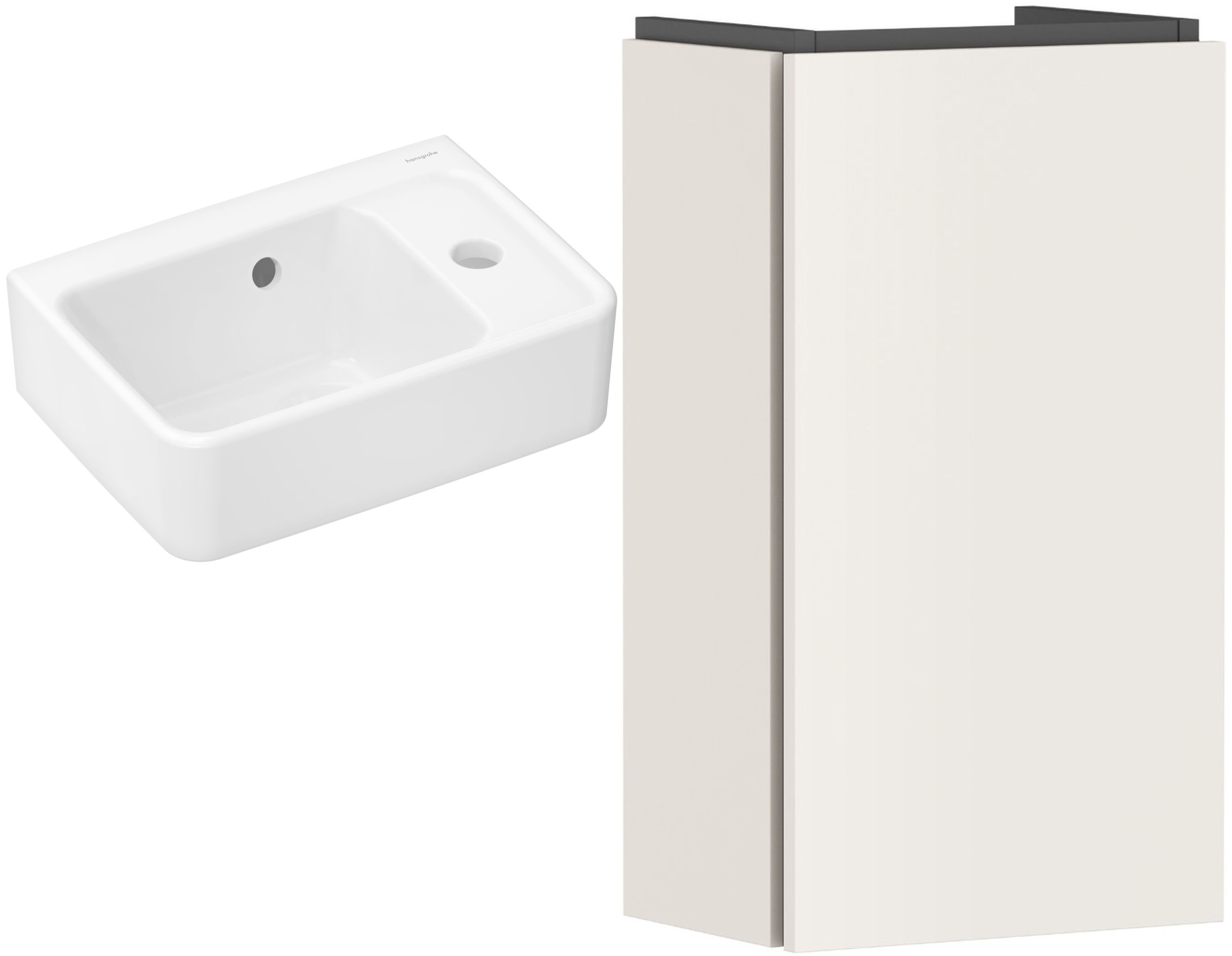 Darmowa Dostawa - Umywalka z szafką 36 cm beżową Hansgrohe Xanuia Q abset10808