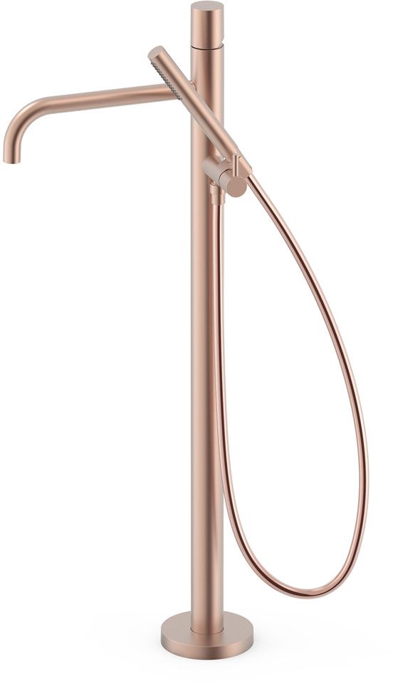 Darmowa Dostawa - Bateria wannowo-prysznicowa wolnostojąca złota Tres Study Exclusive 26247006OPM