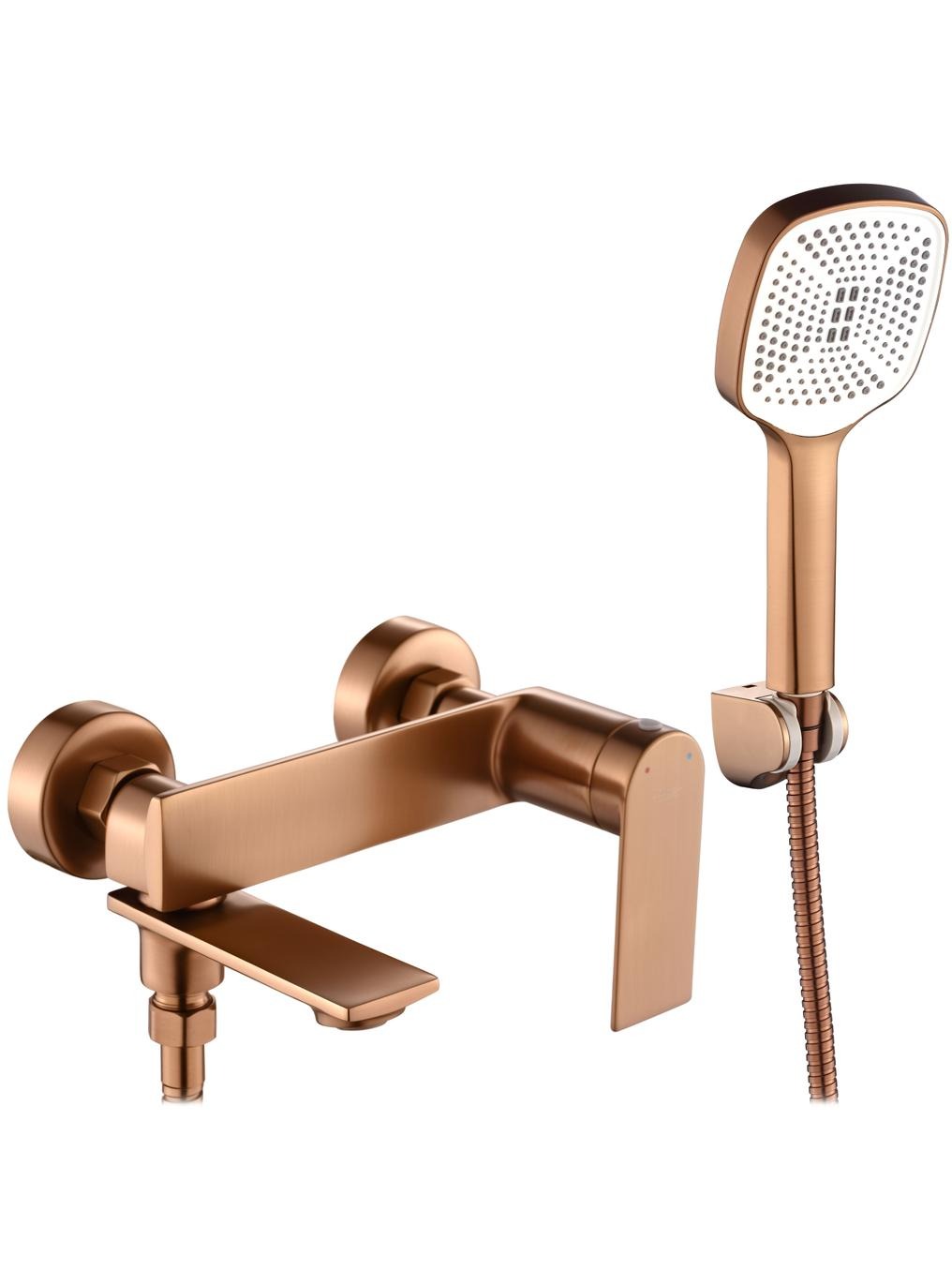 Darmowa Dostawa - Bateria wannowo-prysznicowa ścienna miedź Rea Storm REAB3003