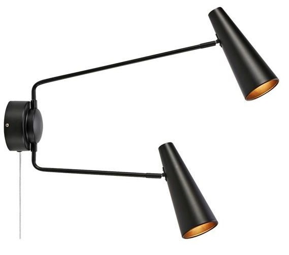 Darmowa Dostawa - Kinkiet 2x40 W czarny Markslöjd Peak 108690