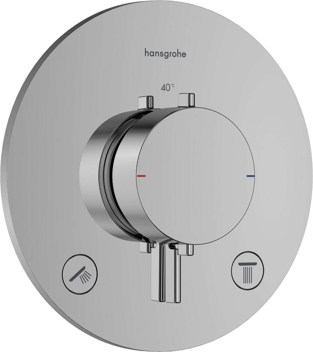 Darmowa Dostawa - Bateria wannowo-prysznicowa podtynkowa z termostatem chrom Hansgrohe Ecostat Comfort S 33715000