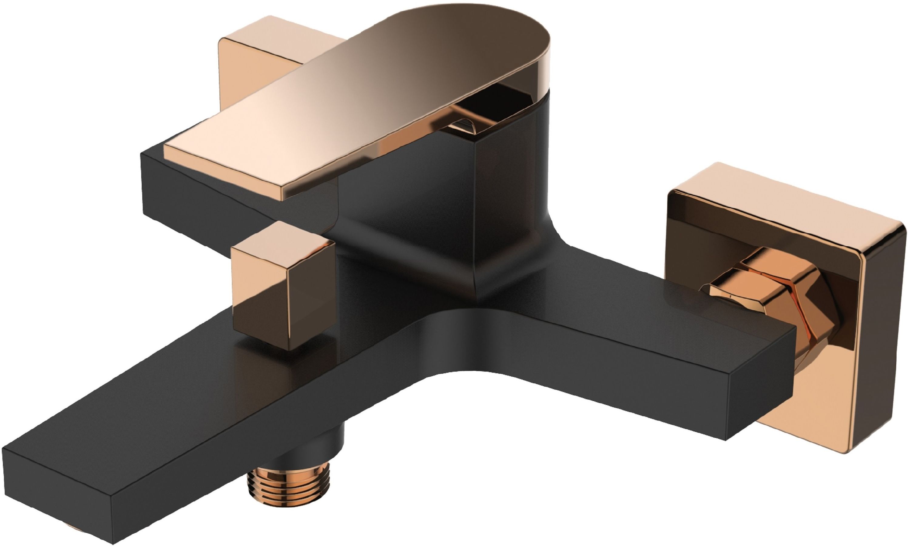 Darmowa Dostawa - Bateria wannowo-prysznicowa ścienna czarny Invena Midnight BW35014