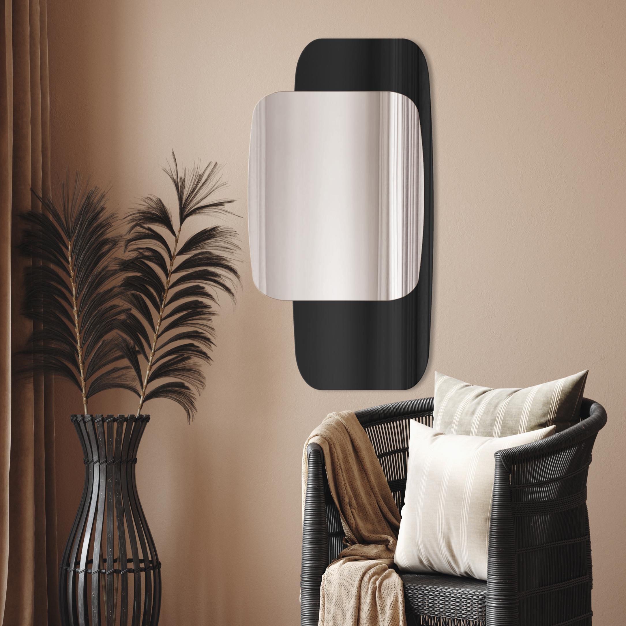 Darmowa Dostawa - Lustro 55x115 cm czarny-srebrny Guarda Opera no. 2 TOSOPE2BLACK55x115