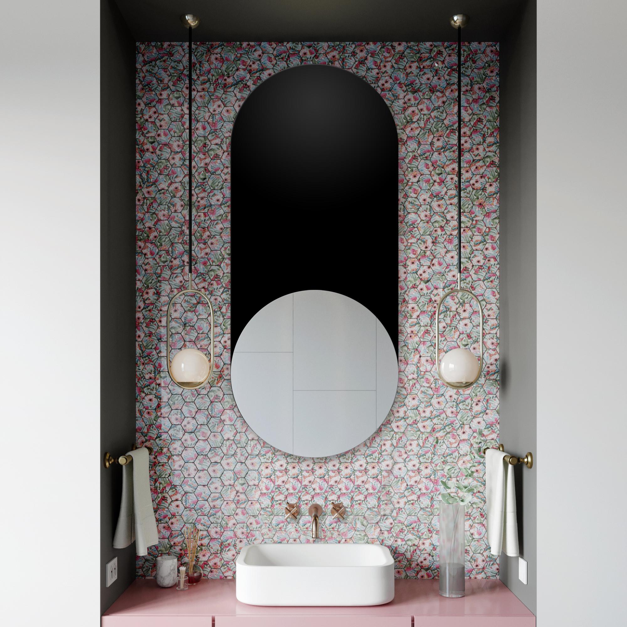 Darmowa Dostawa - Lustro 50x100 cm owalne czarny-srebrny Guarda Carini TOSCARBLACK50x100