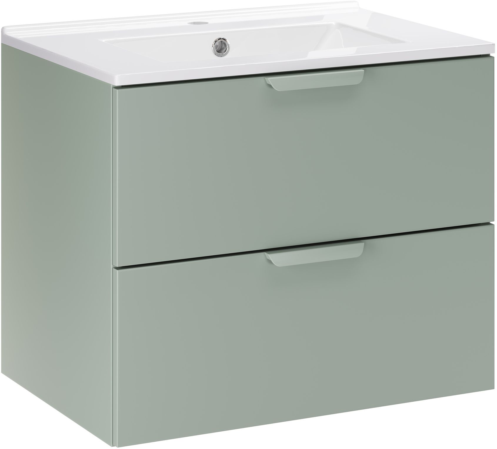 Darmowa Dostawa - Umywalka z szafką 60 cm zieloną Comad Aster Green SETASG60CMLAVA