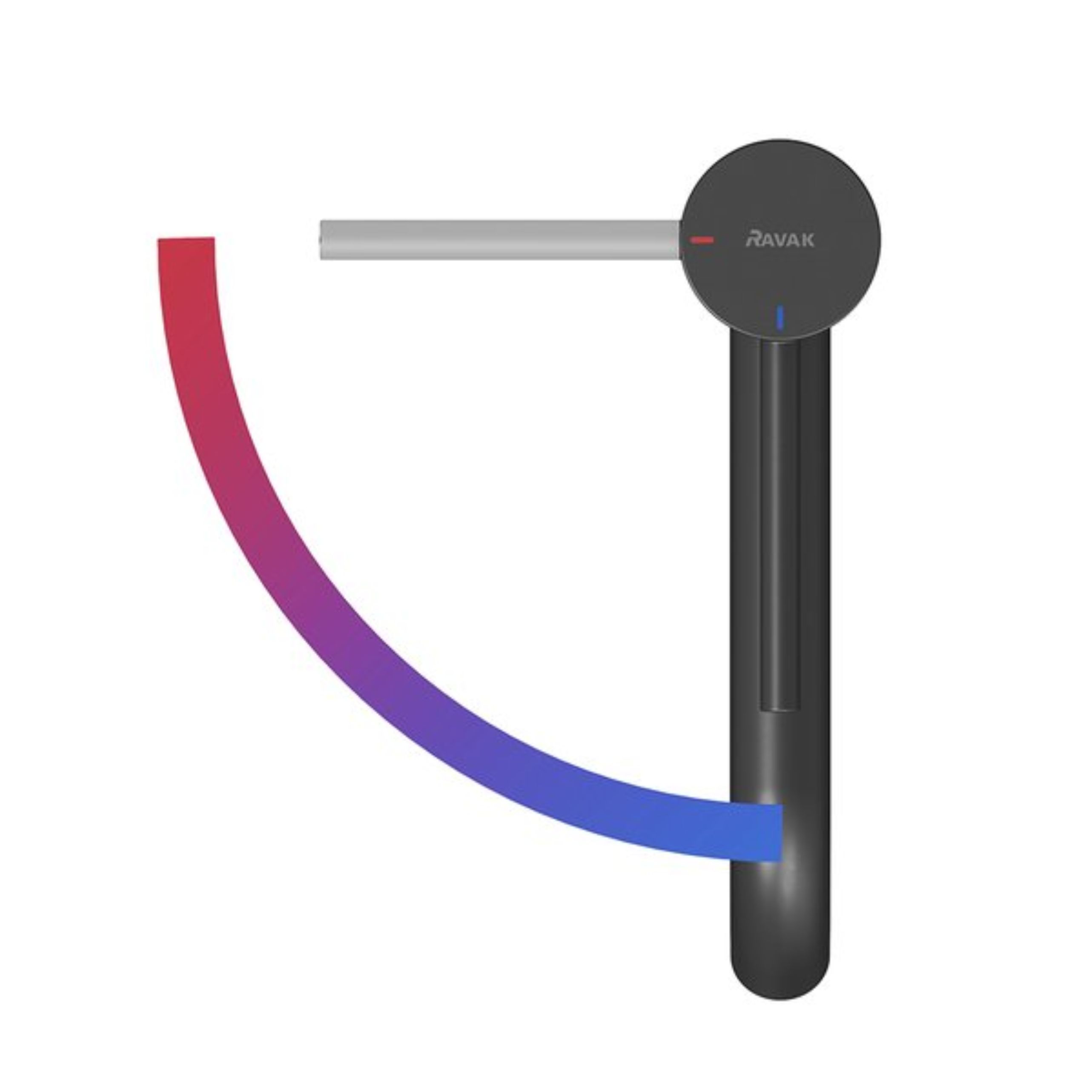 Darmowa Dostawa - Bateria umywalkowa stojąca czarna Ravak Espirit X070396