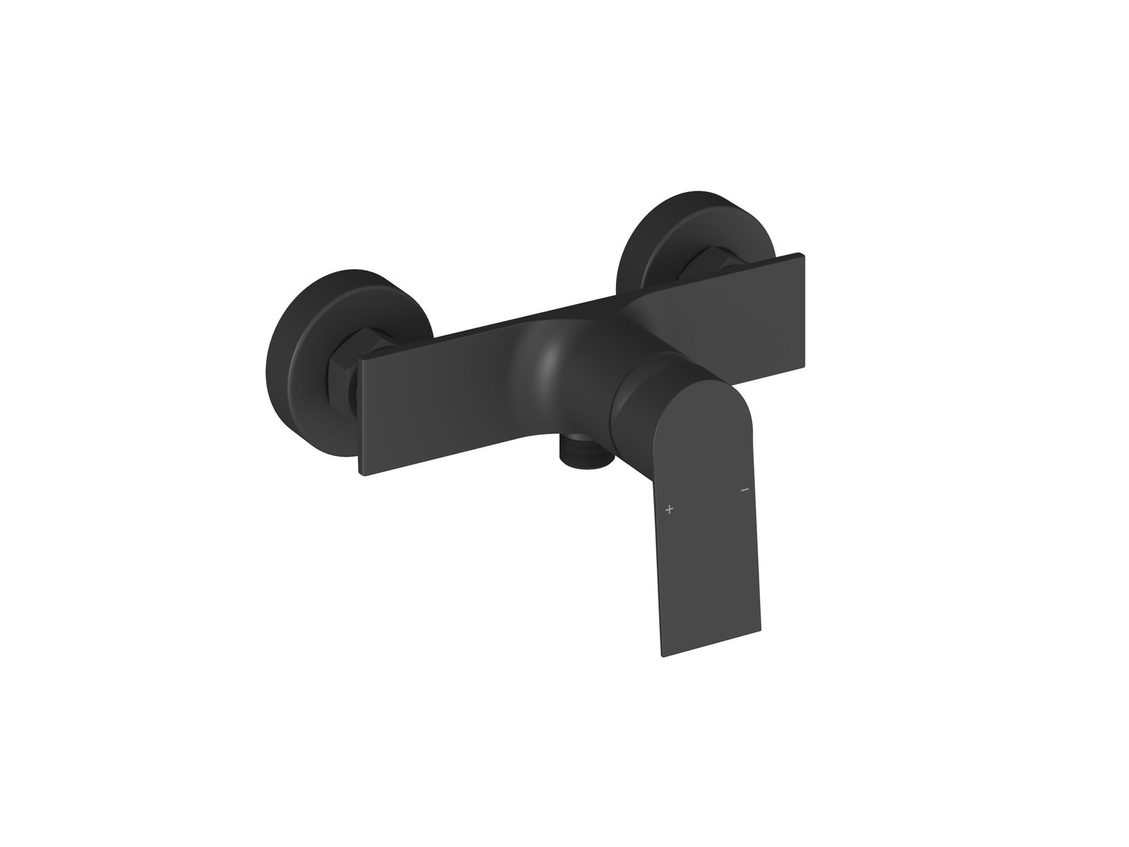 Darmowa Dostawa - Bateria prysznicowa ścienna czarna Ravak Plan X070515