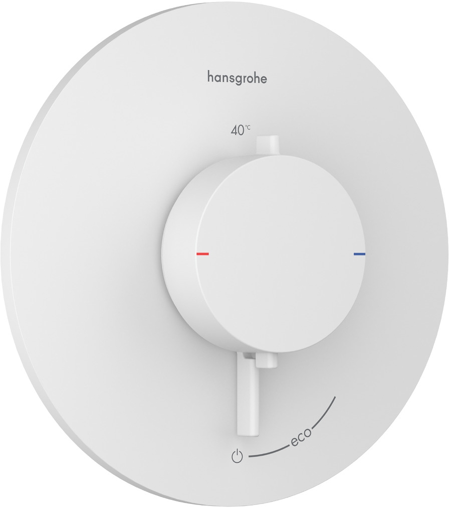 Darmowa Dostawa - Bateria prysznicowa podtynkowa z termostatem biała Hansgrohe Ecostat Comfort S 33714700