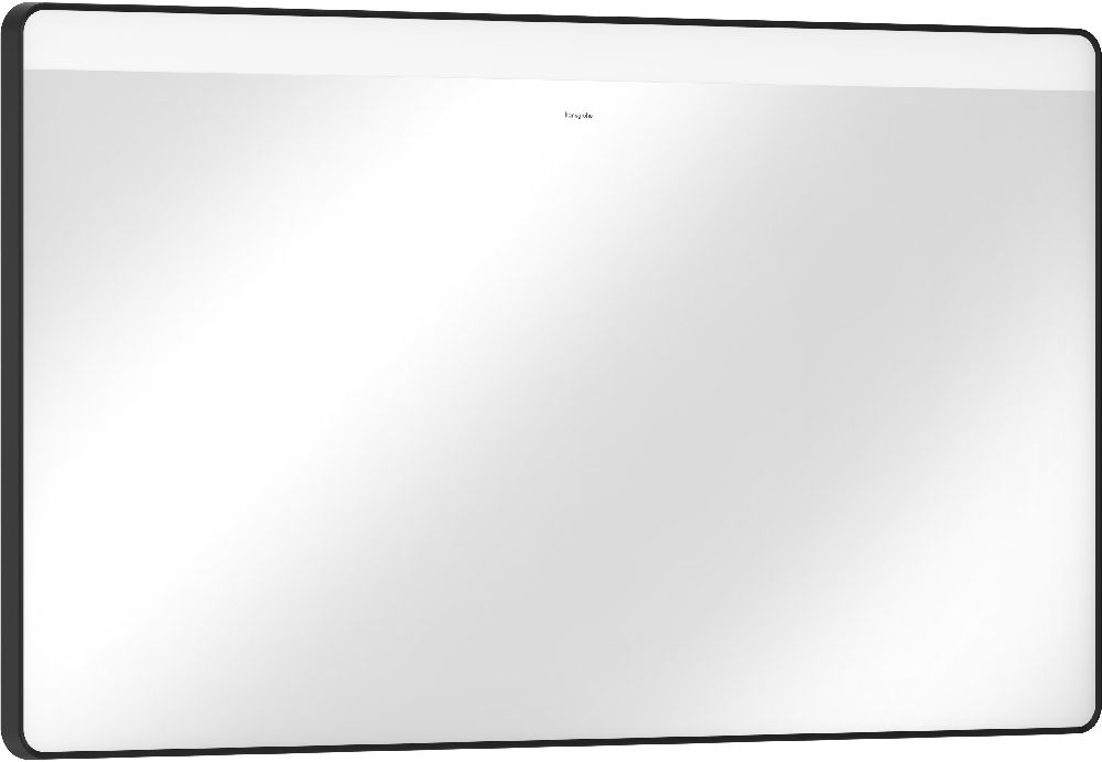 Darmowa Dostawa - Lustro 120x70 cm prostokątne z oświetleniem czarny Hansgrohe Xarita Lite Q 54960670