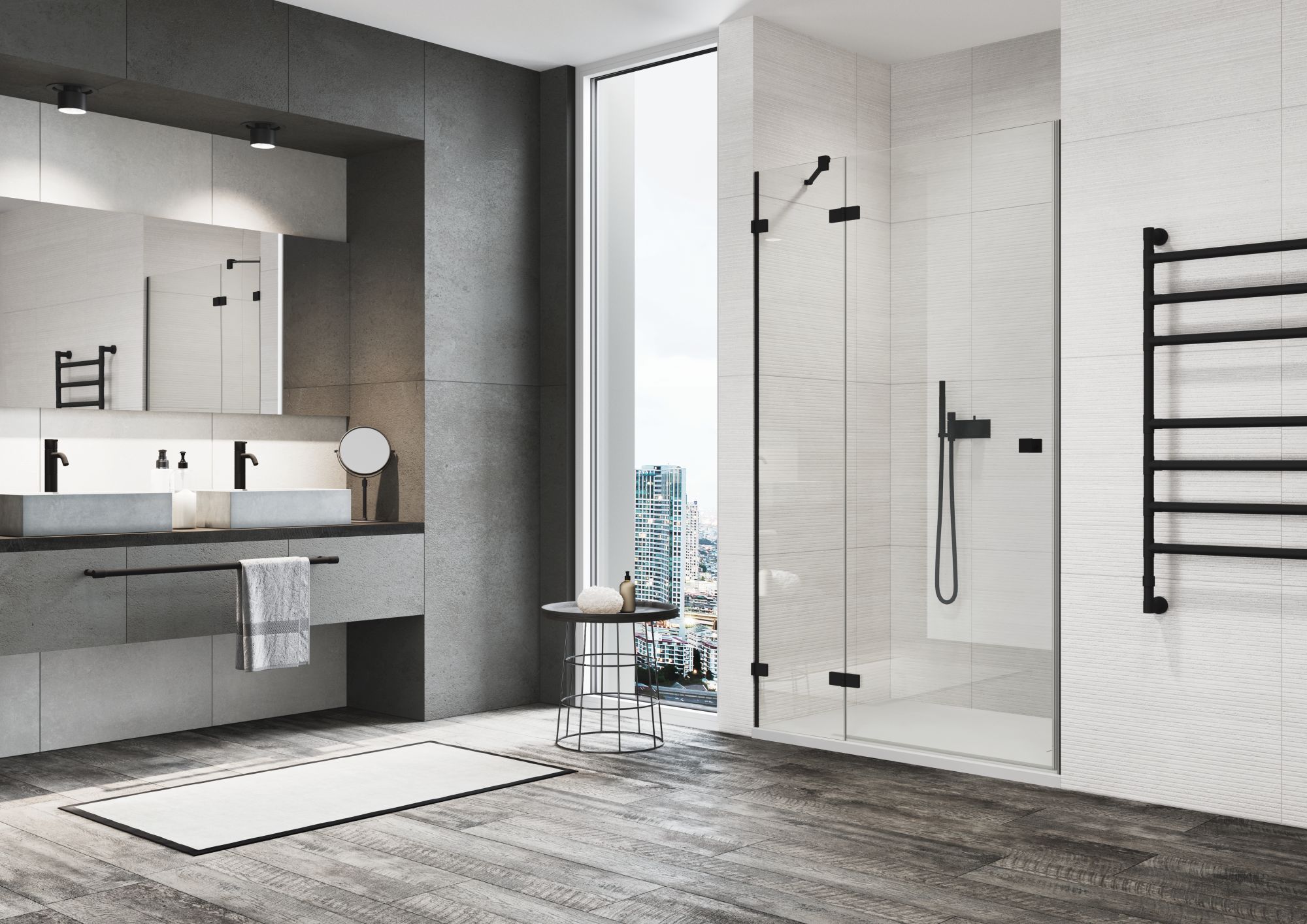 Darmowa Dostawa - Ścianka prysznicowa 90 cm Ronal Annea ANTW109000607