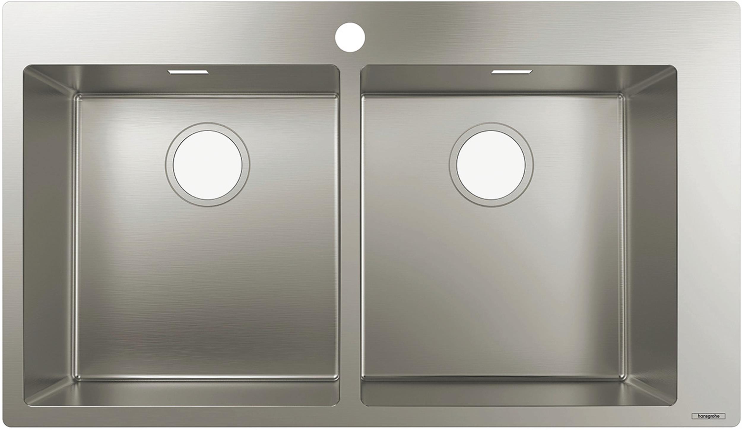 Darmowa Dostawa - Zlewozmywak stalowy 86.5x50 cm Hansgrohe S 71 43303800