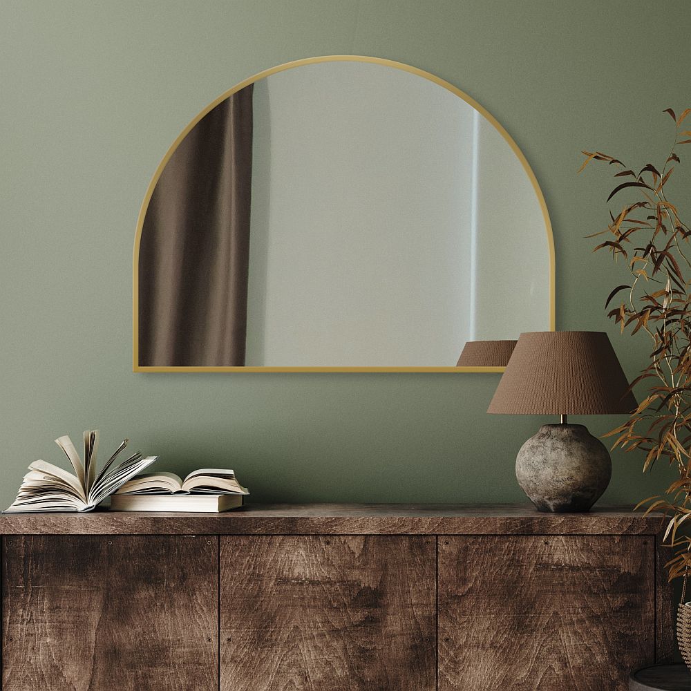 Darmowa Dostawa - Lustro 100x70 cm złoty Guarda Musa FORMUSZLOTY100X70