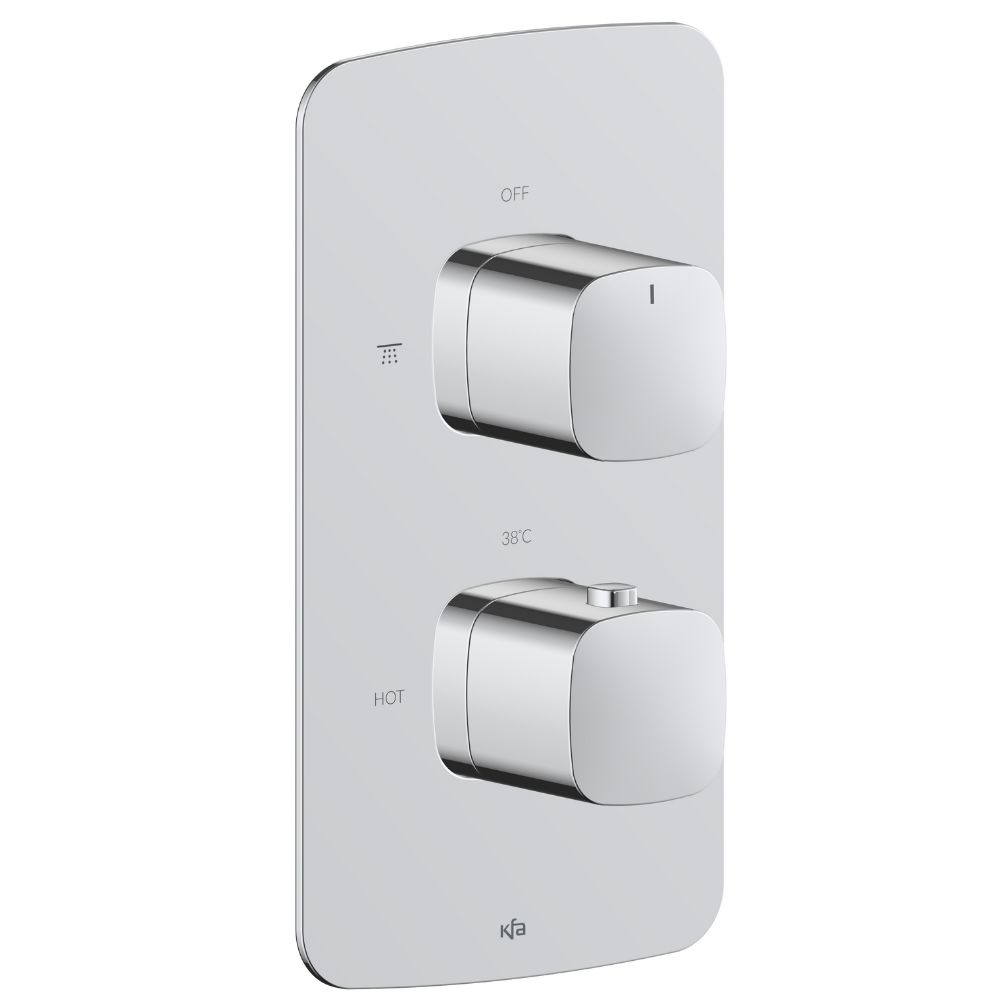 Darmowa Dostawa - Bateria prysznicowa podtynkowa z termostatem chrom KFA Armatura Malaga 575900100