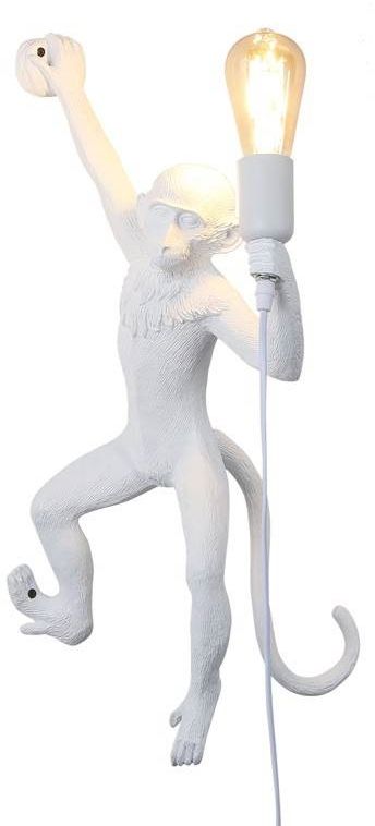 Darmowa Dostawa - Lampa wisząca 1x40 W biała Abruzzo Monkey ABRKAR3B