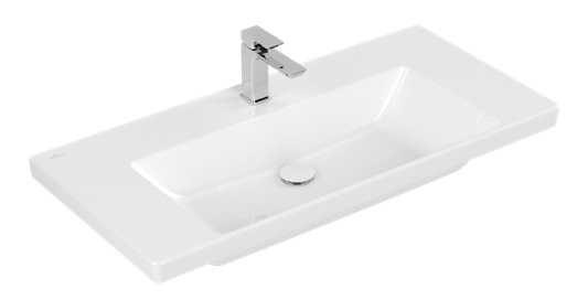 Darmowa Dostawa - Umywalka 100x47 cm prostokątna ścienna-meblowa biała Villeroy & Boch Subway 3.0 4A70A201