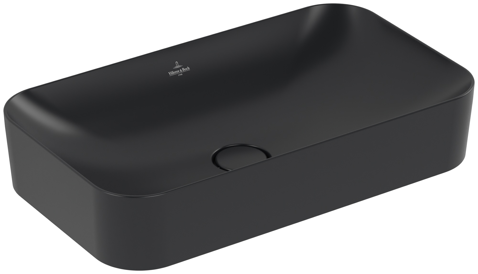 Darmowa Dostawa - Umywalka 60x35 cm prostokątna nablatowa czarna Villeroy & Boch Finion 414361R7