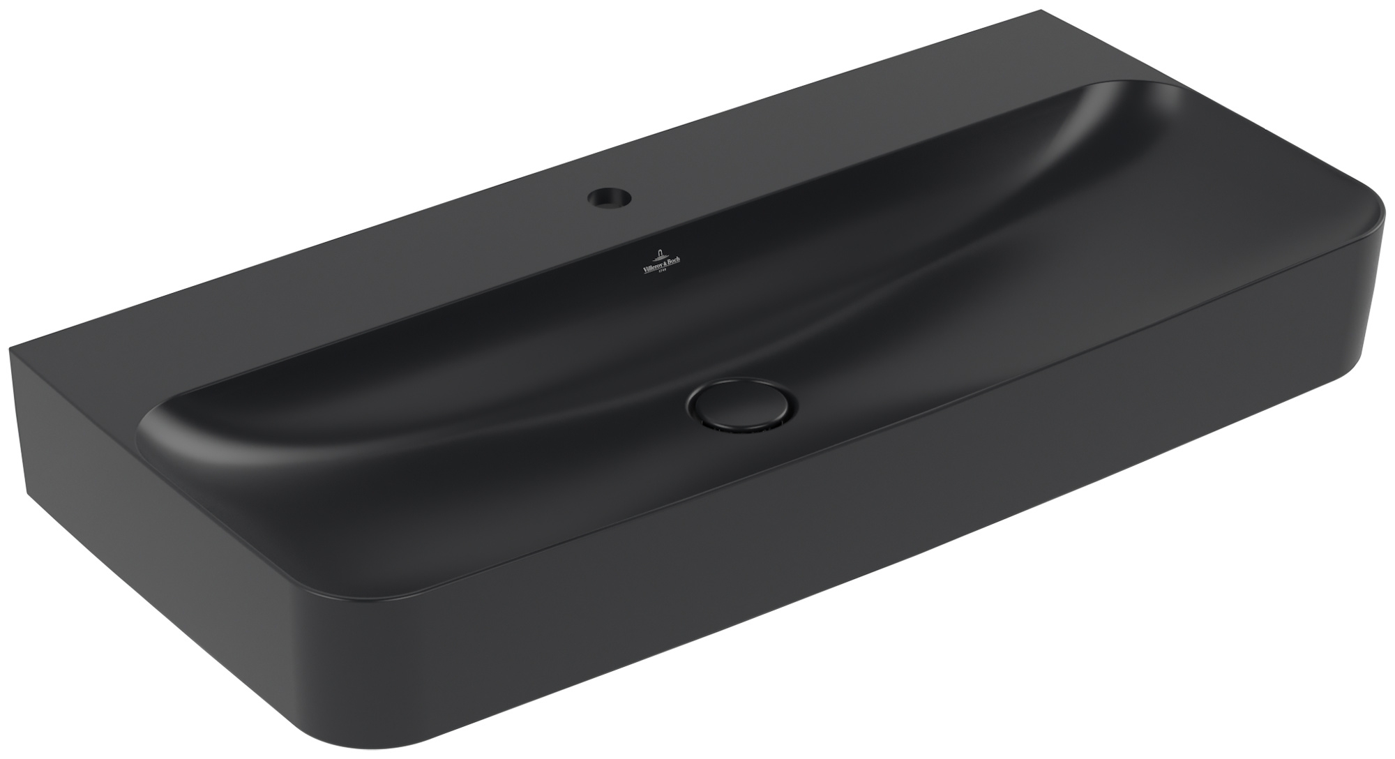 Darmowa Dostawa - Umywalka 100x47 cm prostokątna ścienna czarna Villeroy & Boch Finion 4168ABR7