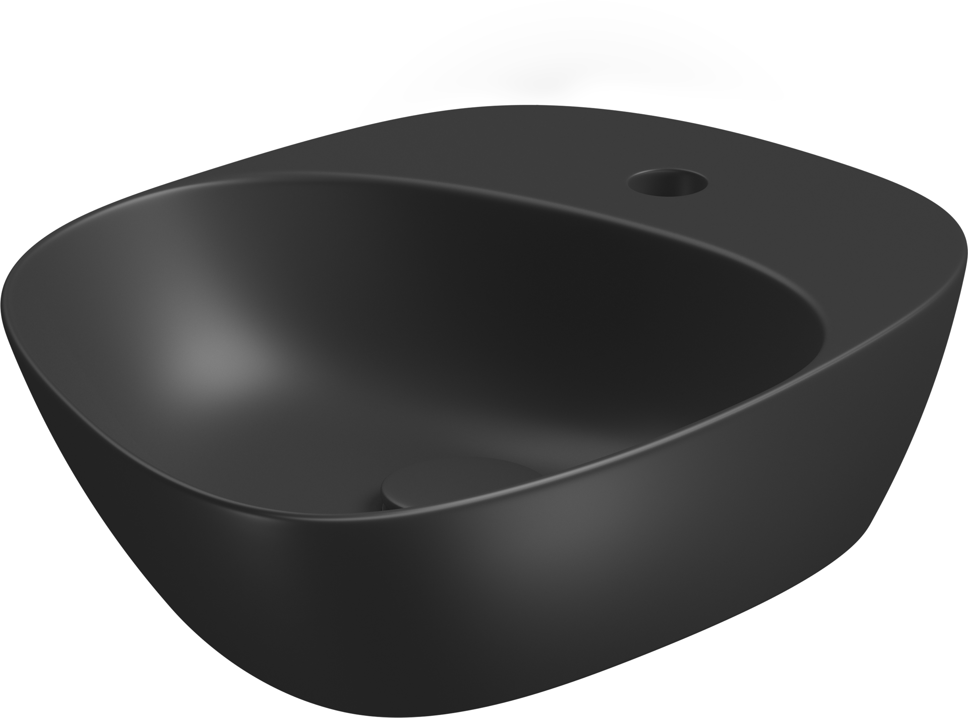 Darmowa Dostawa - Umywalka 48x40 cm nablatowa antracyt Meissen Keramik Kontra K682020