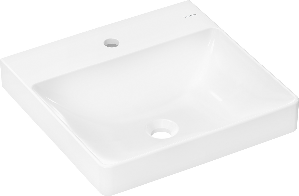 Darmowa Dostawa - Umywalka 50x48 cm prostokątna ścienna-meblowa biała Hansgrohe Xelu Q 60316450