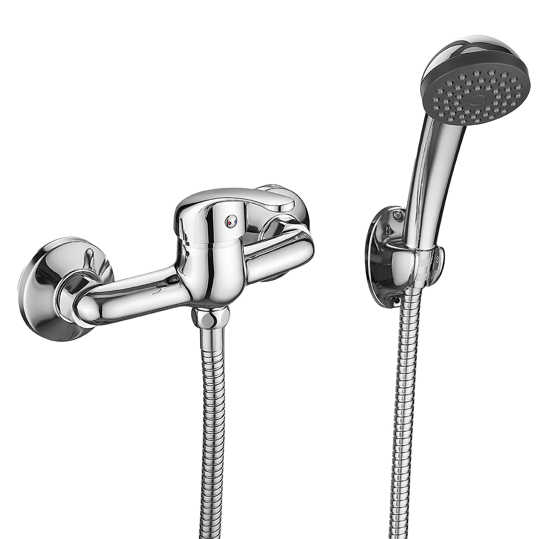 Darmowa Dostawa - Bateria prysznicowa ścienna chrom Kuchinox Pedro BQE041D