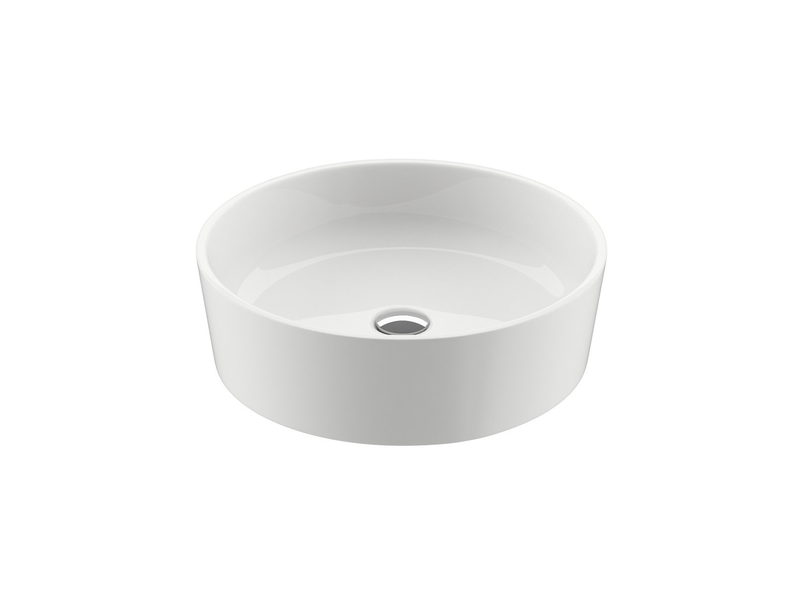 Darmowa Dostawa - Umywalka 40x40 cm okrągła nablatowa biała Ravak Moon XJN01300000