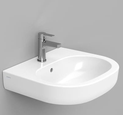 Darmowa Dostawa - Umywalka 55x48 cm owalna ścienna biała Ceramica Dolomite Mirto D461301