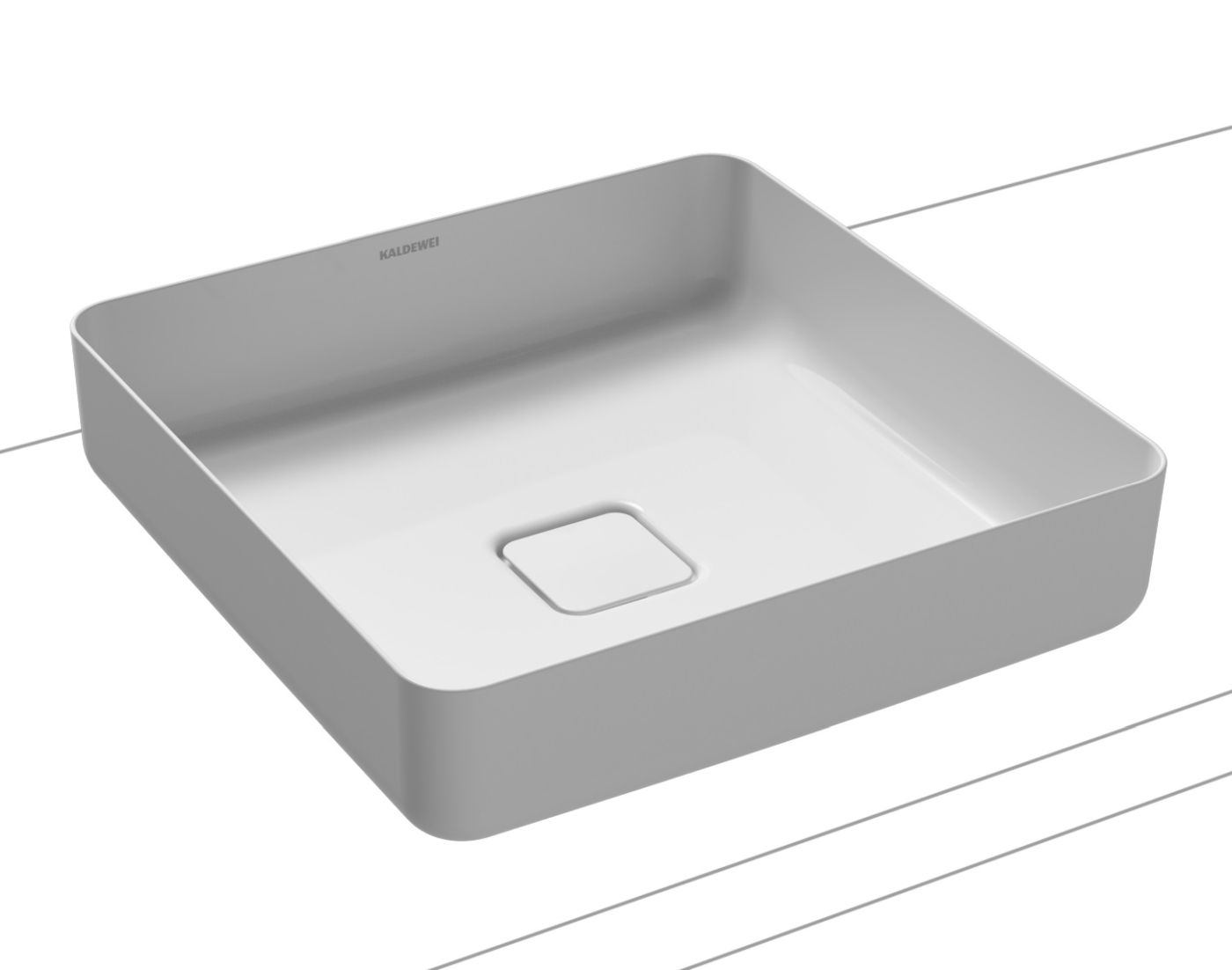 Darmowa Dostawa - Umywalka 40x40 cm kwadratowa nablatowa biała Kaldewei Miena 909506003001