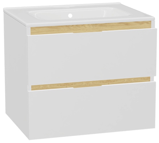 Darmowa Dostawa - Umywalka z szafką 61 cm białą Excellent Tuto 2.0 MLEX2172K600165WHWH