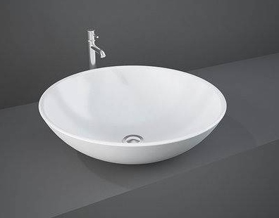 Darmowa Dostawa - Umywalka 45.5x45.5 cm okrągła nablatowa biała Rak Ceramics Diana LADI00001