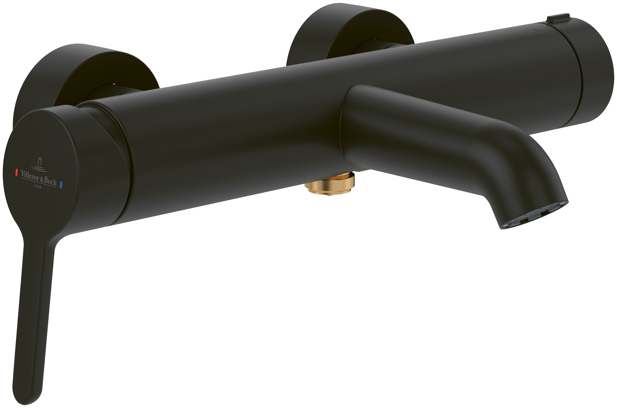 Darmowa Dostawa - Bateria wannowo-prysznicowa ścienna czarna Villeroy & Boch Skyla TVS116003000K5