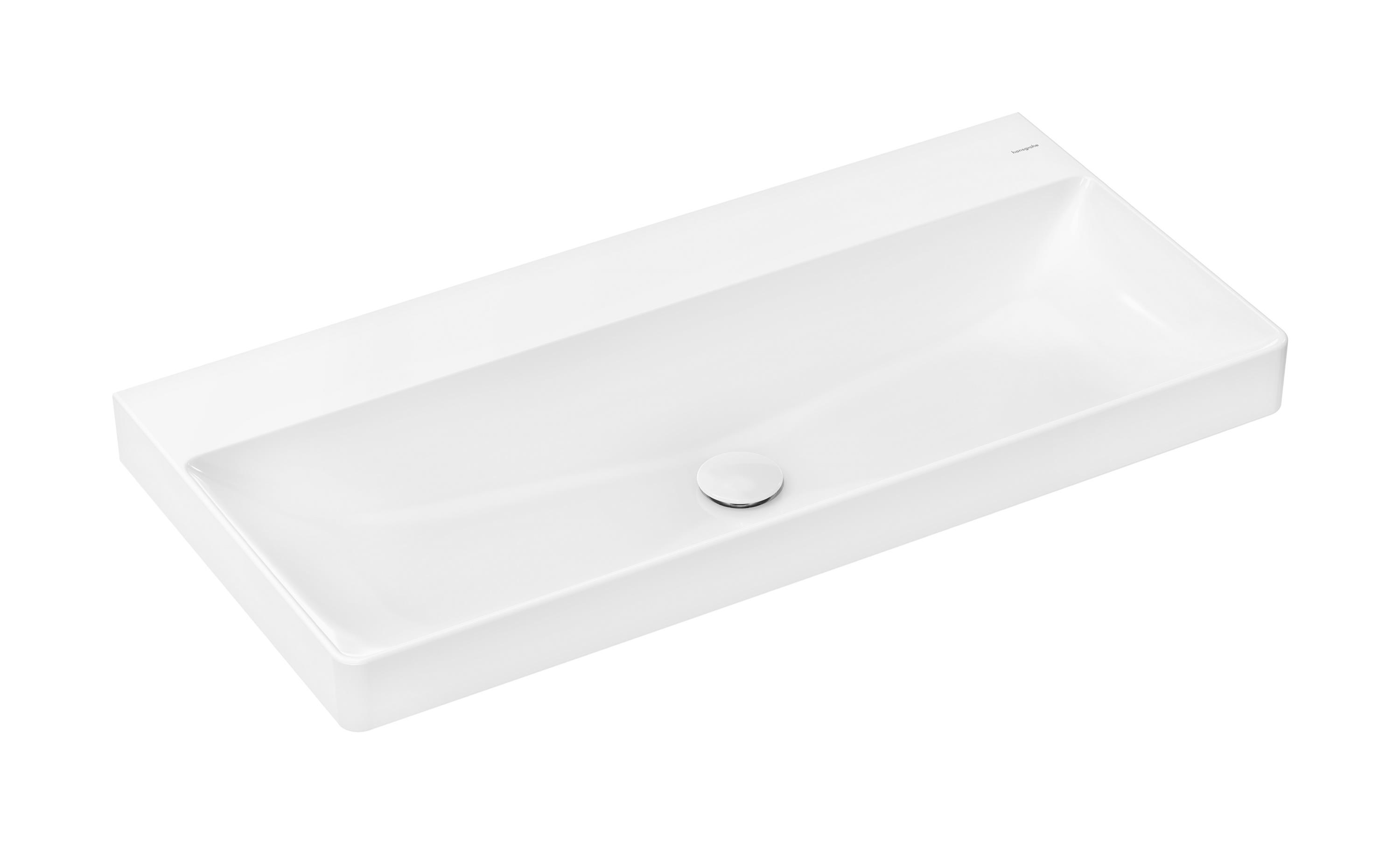 Darmowa Dostawa - Umywalka 100x48 cm prostokątna ścienna-meblowa biała Hansgrohe Xelu Q 61038450