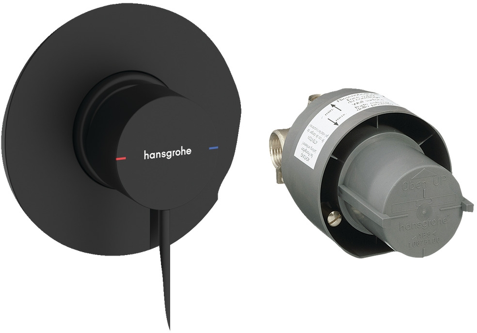 Darmowa Dostawa - Bateria prysznicowa podtynkowa czarna Hansgrohe Zesis S 74618670