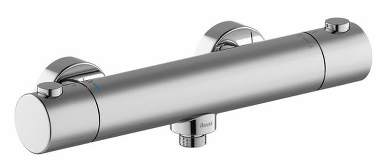 Darmowa Dostawa - Bateria prysznicowa ścienna termostatyczna chrom Ravak Puri X070116