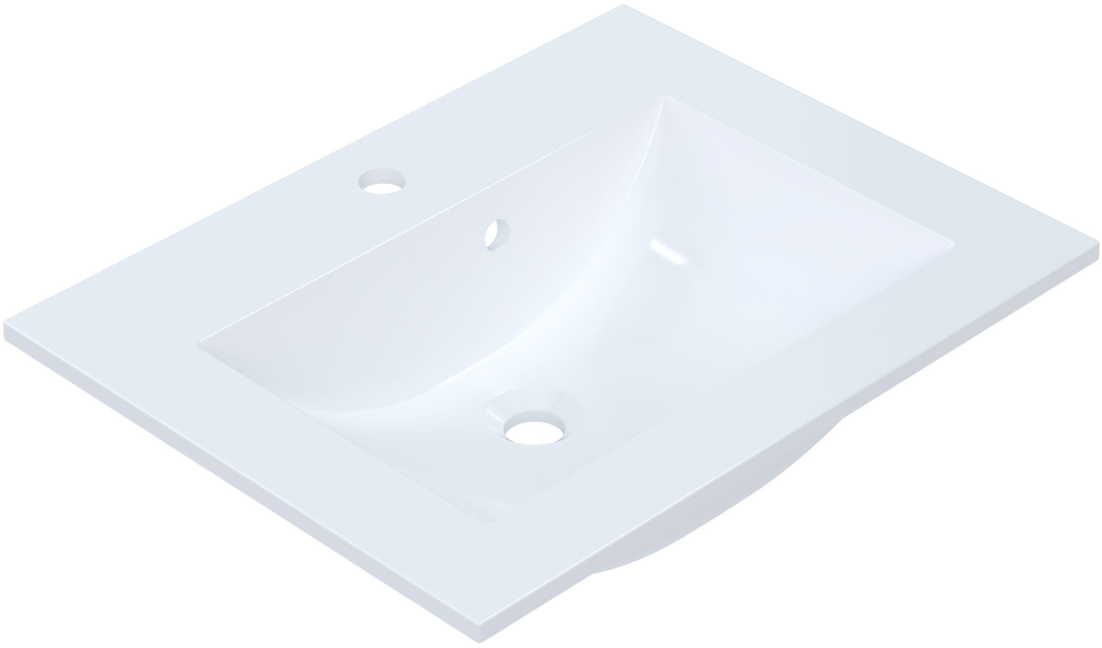 Darmowa Dostawa - Umywalka 61x47 cm prostokątna wpuszczana-nablatowa biała Ruvetti Elif DOLEL60