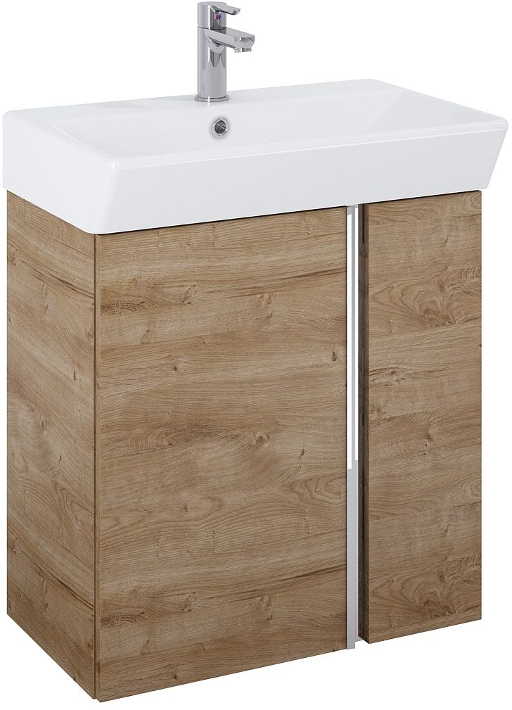 Darmowa Dostawa - Umywalka z szafką 60.5 cm dąb Elita Skye RE020600127050