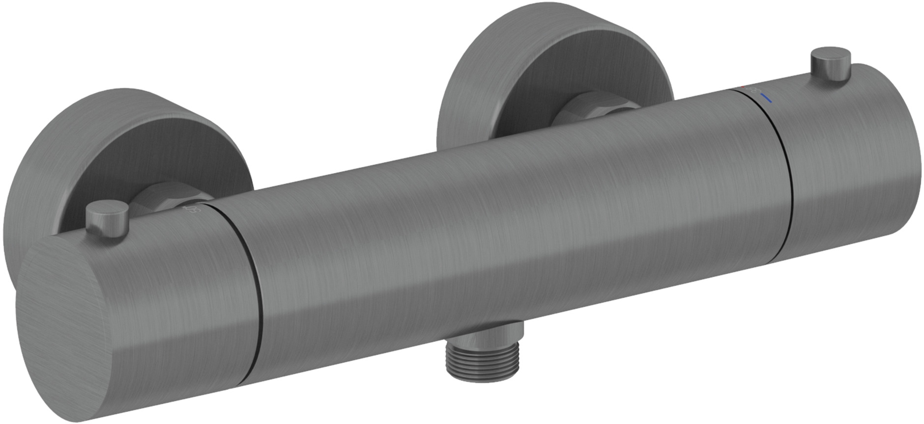 Darmowa Dostawa - Bateria prysznicowa ścienna z termostatem czarna Kludi Objekta 35200N238