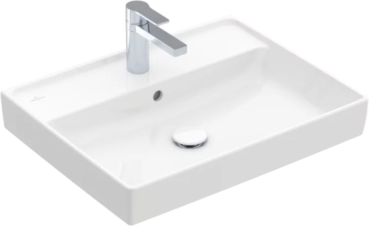 Darmowa Dostawa - Umywalka 60x47 cm prostokątna ścienna-meblowa biała Villeroy & Boch Collaro 4A336GR1