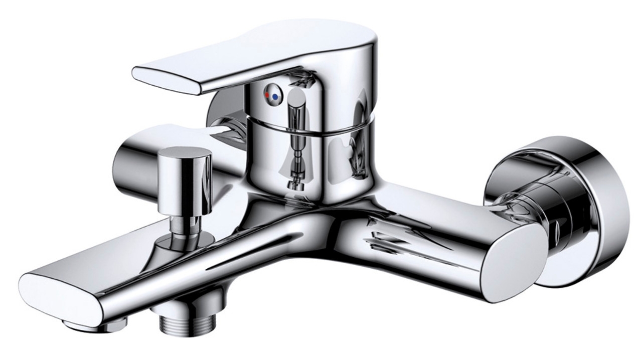 Darmowa Dostawa - Bateria wannowo-prysznicowa ścienna chrom Sea-Horse Modern BJC603