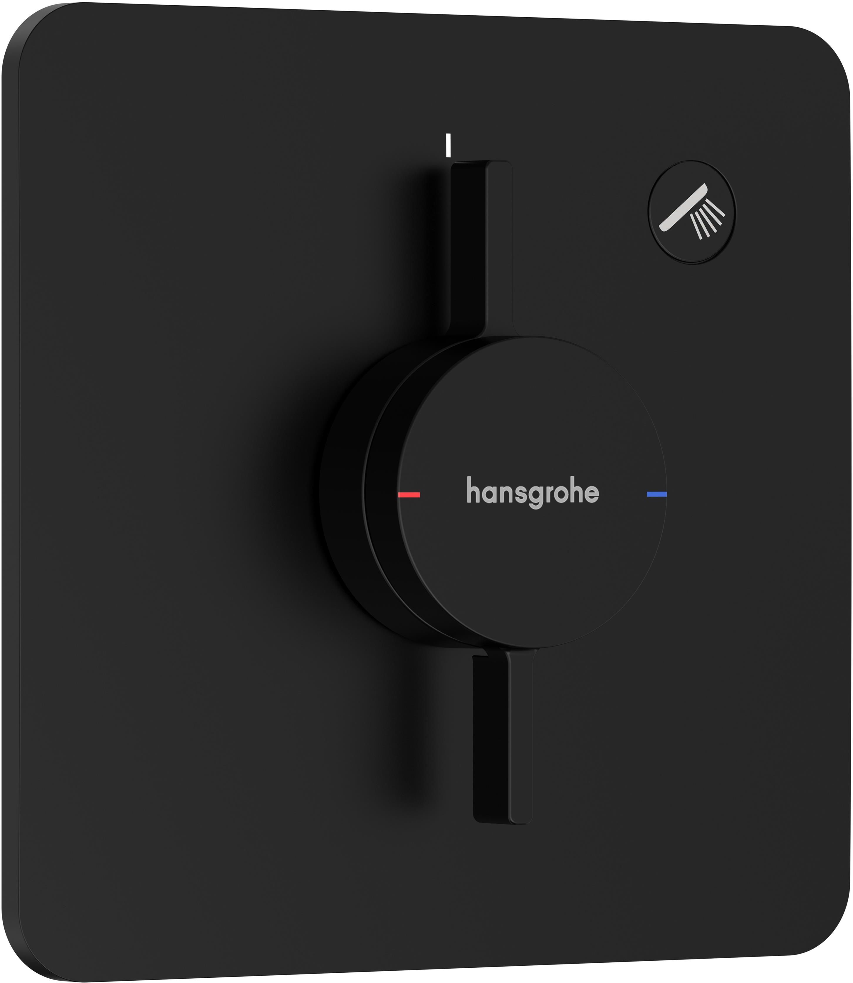 Darmowa Dostawa - Bateria prysznicowa podtynkowa czarny Hansgrohe DuoTurn Q 75614670