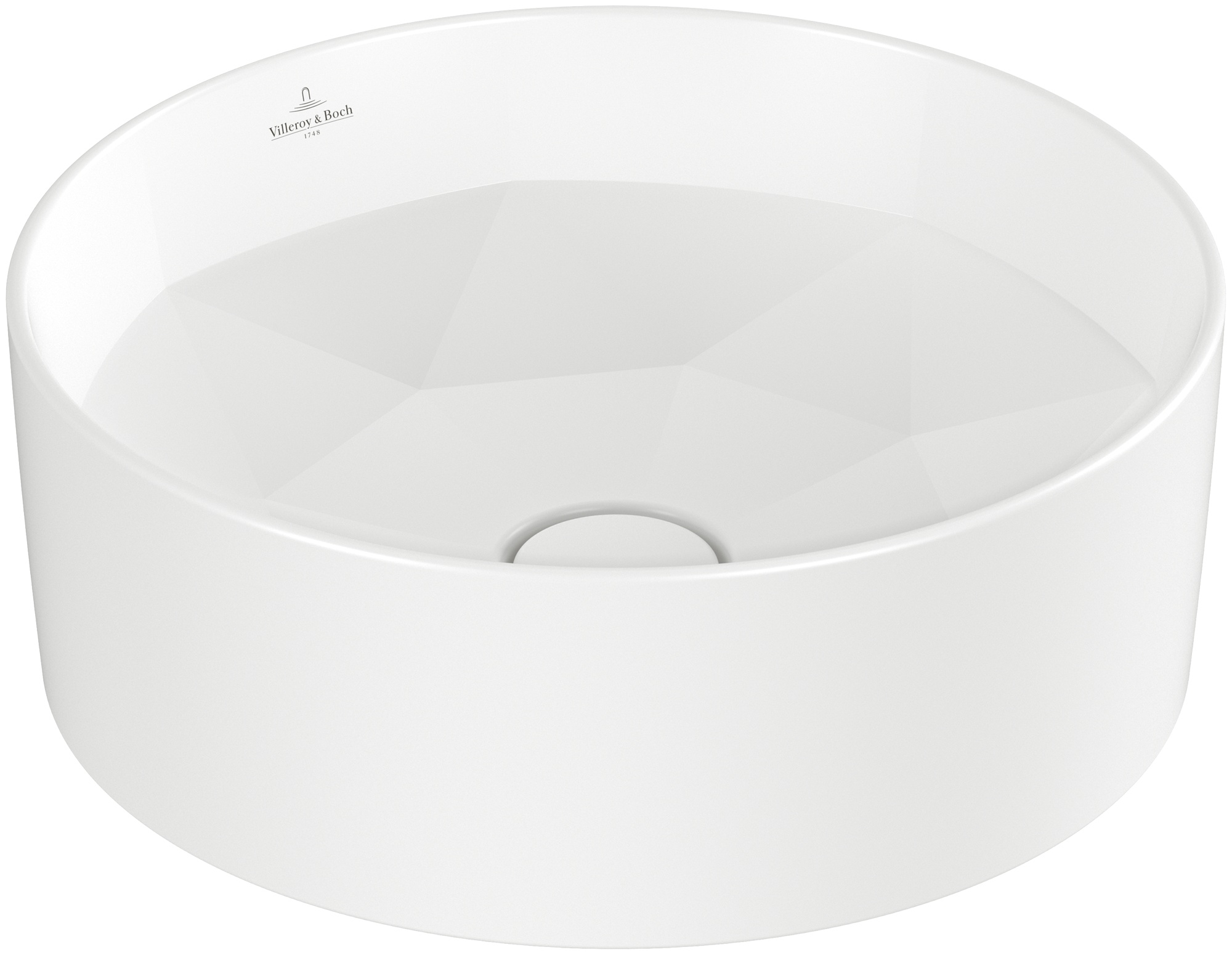 Darmowa Dostawa - Umywalka 42x42 cm okrągła nablatowa biała Villeroy & Boch Octagon 5A5640RW