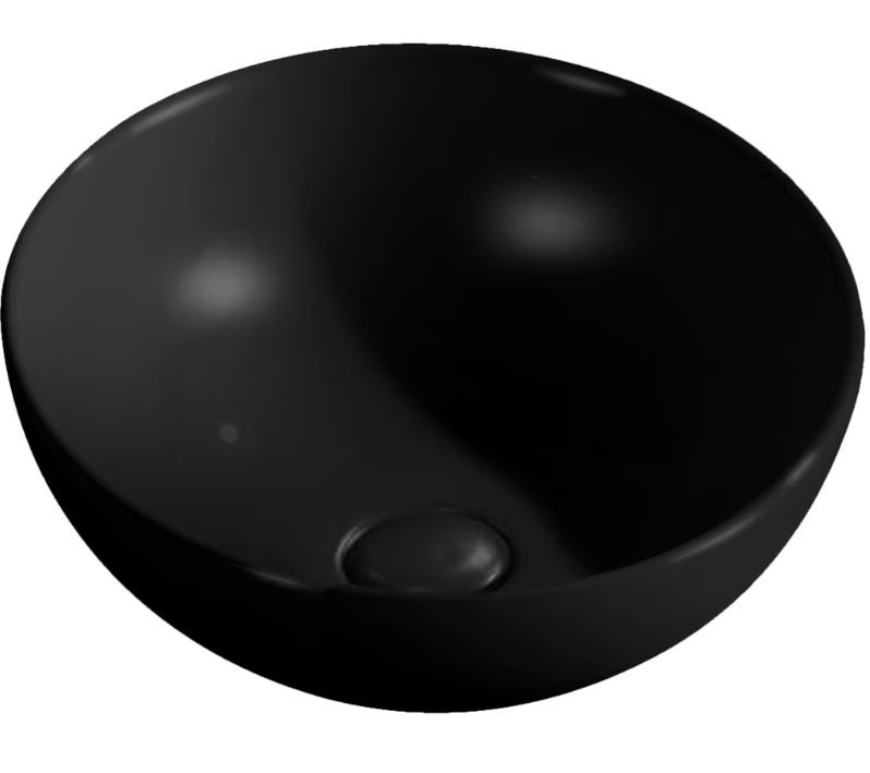Darmowa Dostawa - Umywalka 32.5x32.5 cm okrągła nablatowa czarna Kronenbach Tube KB370200BK