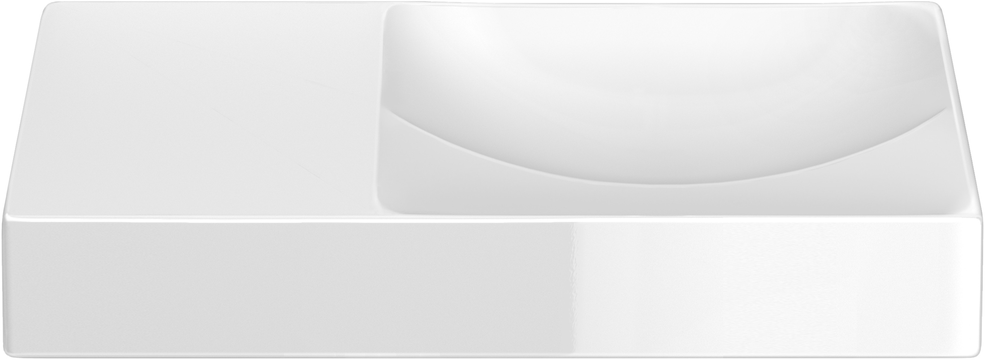 Darmowa Dostawa - Umywalka 45x19 cm prostokątna ścienna-nablatowa biała Clou Vale CL0303162L