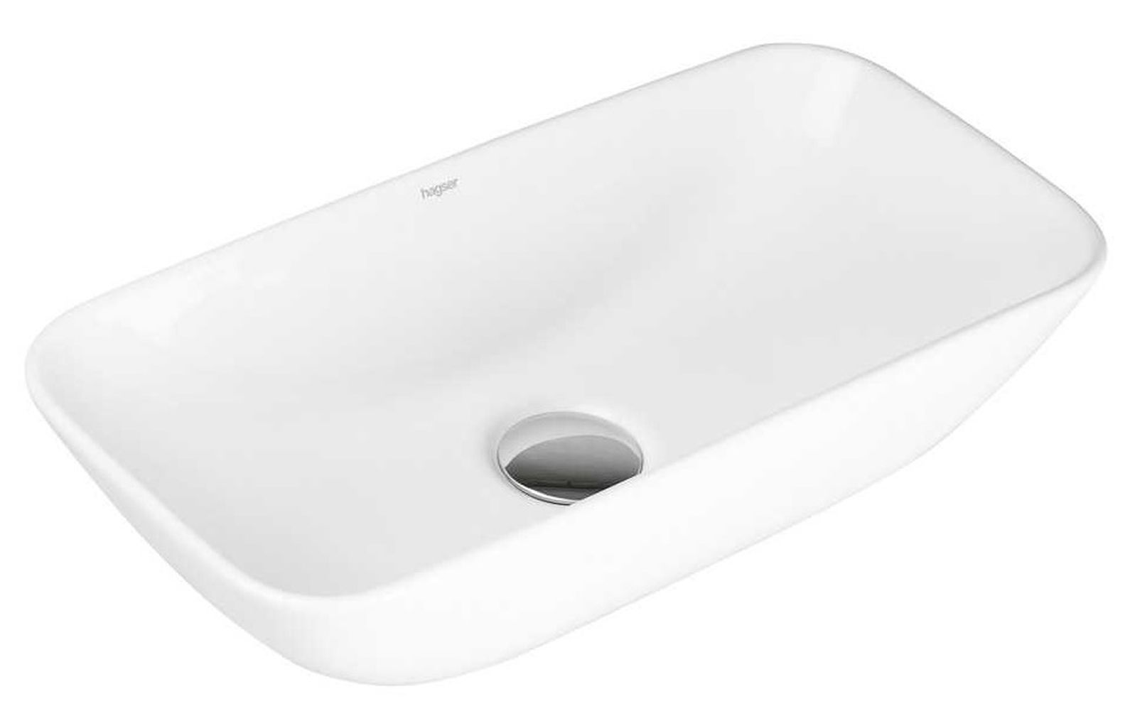 Darmowa Dostawa - Umywalka 47x23 cm prostokątna nablatowa biała Hagser Lorena HGR90000040