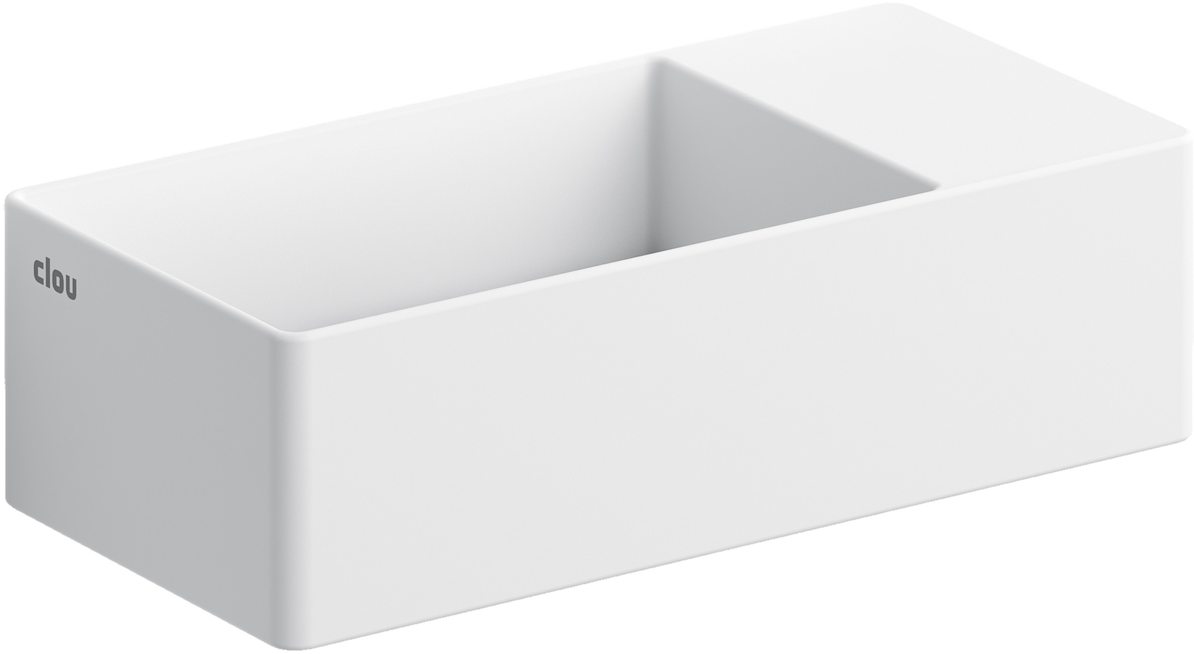 Darmowa Dostawa - Umywalka 35x18 cm prostokątna ścienna-nablatowa biała Clou New Flush CL031343002