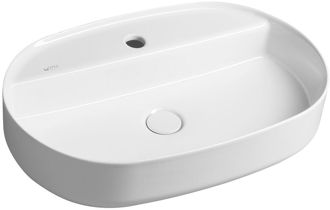 Darmowa Dostawa - Umywalka 60x40 cm owalna nablatowa biała Isvea Infinity 10NF65060