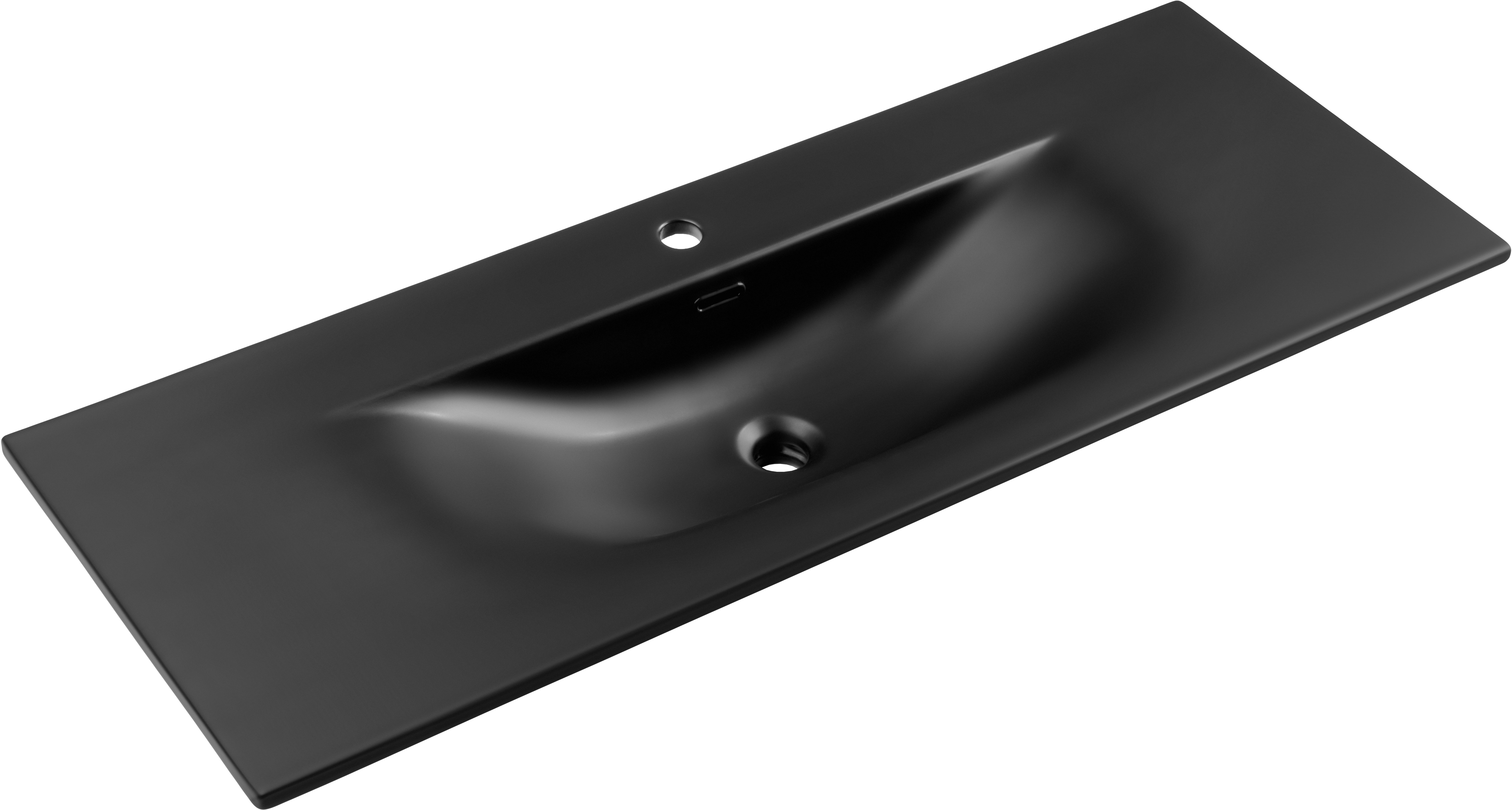 Darmowa Dostawa - Umywalka 121x46 cm prostokątna meblowa czarna Comad Sky SKY1BLACKMATT120DPE8099120