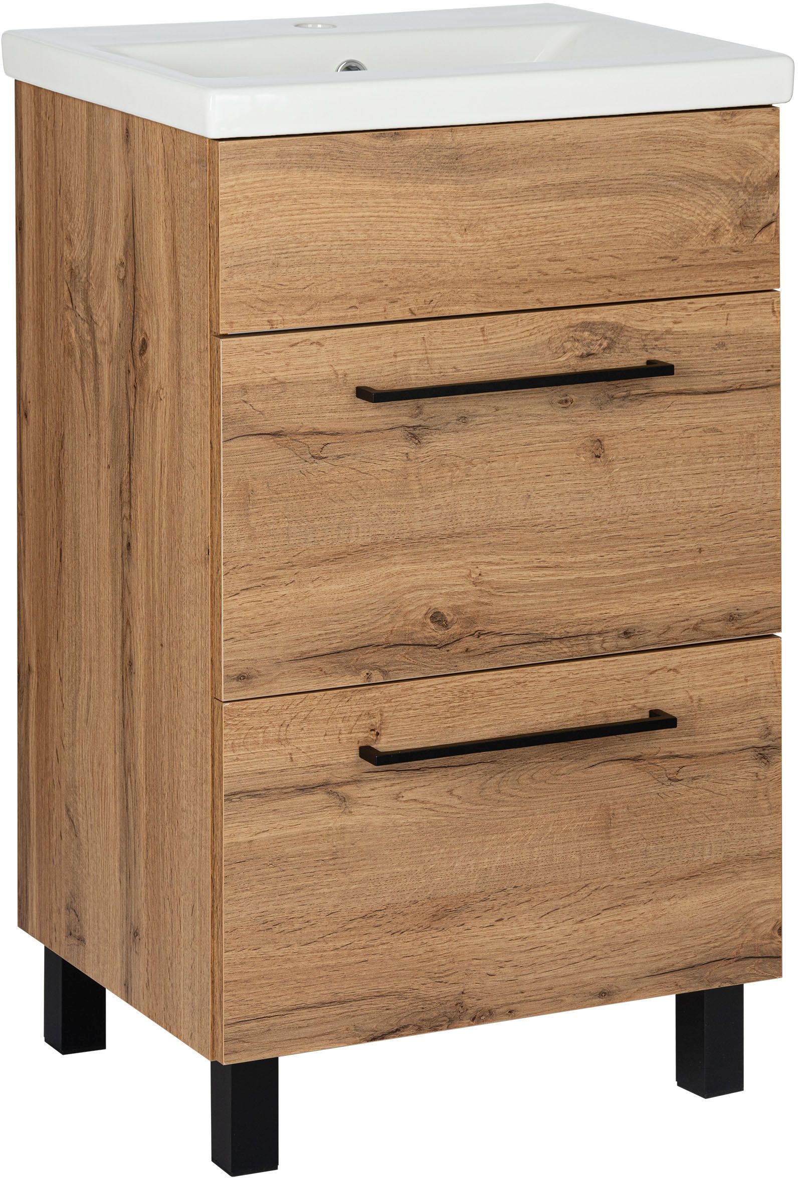 Darmowa Dostawa - Umywalka z szafką 51 cm dąb Astor Sol Wotan AFBUI5120N